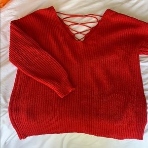Red sweater